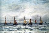 A Fishing Fleet by Hendrik Willem Mesdag